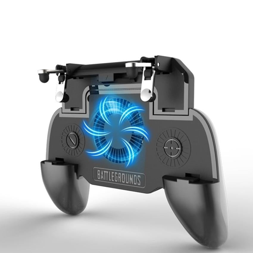 5-in-1 Mobile Gaming Controller with Cooling Fan and Power Bank