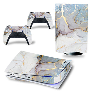 White PS5 Vinyl Stickers – Console & Controller Skins for PlayStation 5