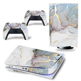 White PS5 Vinyl Stickers – Console & Controller Skins for PlayStation 5