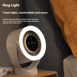 Rechargeable Desktop Fan with LED Light – Adjustable Table & Wall-Mount Cooling Fan