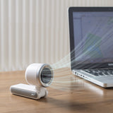 Portable Hanging Neck Fan – 180° Folding Handheld Turbo Mini Fan for Outdoor & Desktop Use