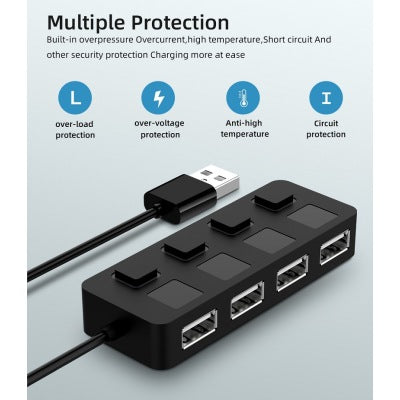 HUB Hub Multi-USB Splitter 4-port Extender