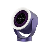 Rechargeable Desktop Fan with LED Light – Adjustable Table & Wall-Mount Cooling Fan