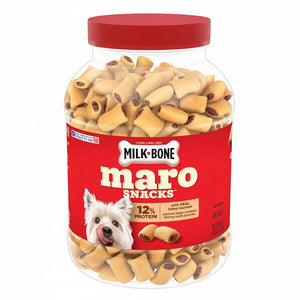 Milk-Bone MaroSnacks Small Dog Treats 40oz | Real Bone Marrow Biscuits