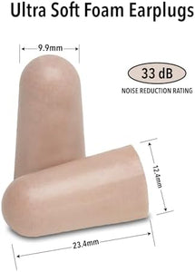Mack’s Ultra Soft Foam Earplugs 50 Pair | 33dB NRR for Sleep & Noise