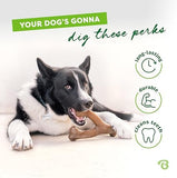 Benebone Wishbone Dog Chew Toy Large | Bacon Flavor for Aggressive Chewers