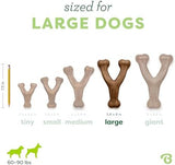 Benebone Wishbone Dog Chew Toy Large | Bacon Flavor for Aggressive Chewers
