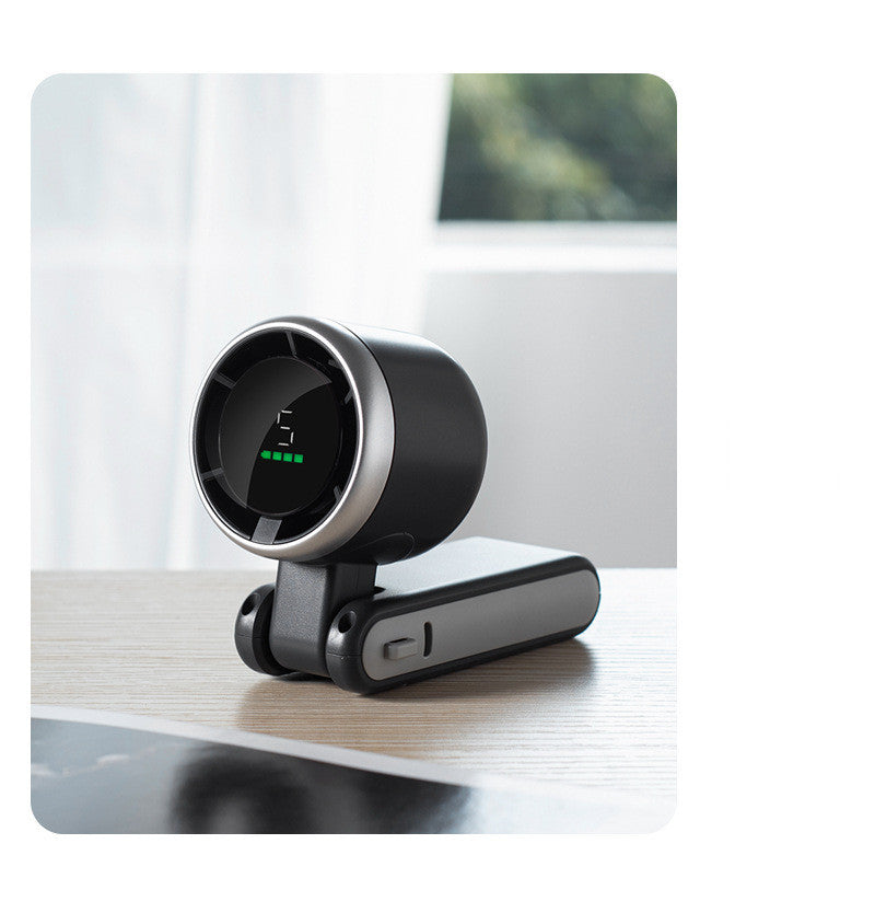 Portable Hanging Neck Fan – 180° Folding Handheld Turbo Mini Fan for Outdoor & Desktop Use