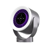 Rechargeable Desktop Fan with LED Light – Adjustable Table & Wall-Mount Cooling Fan